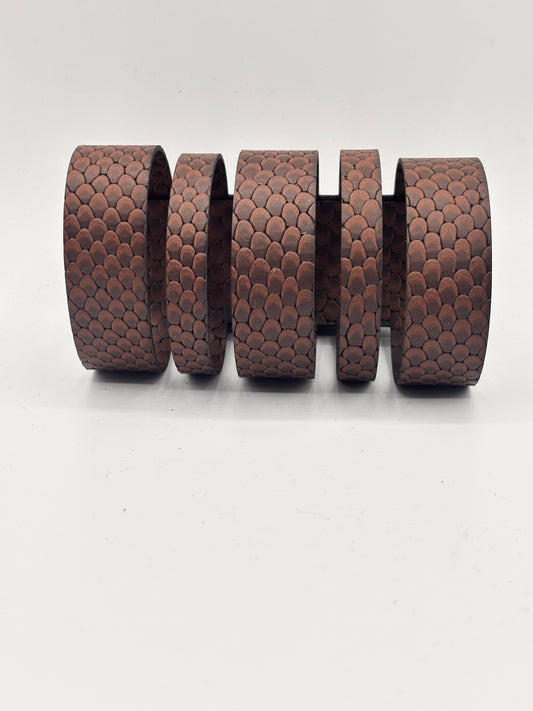 Bracciale POLSIERA - Marrone Rettile Mat