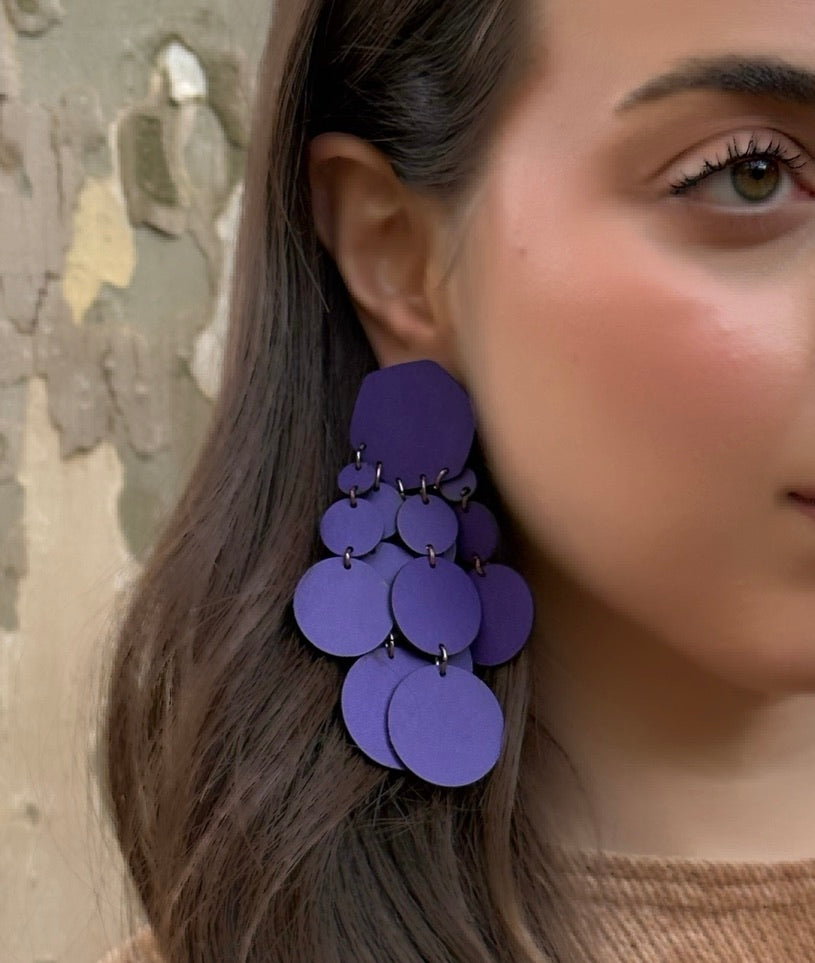 Orecchini BOLLE - Viola Mat