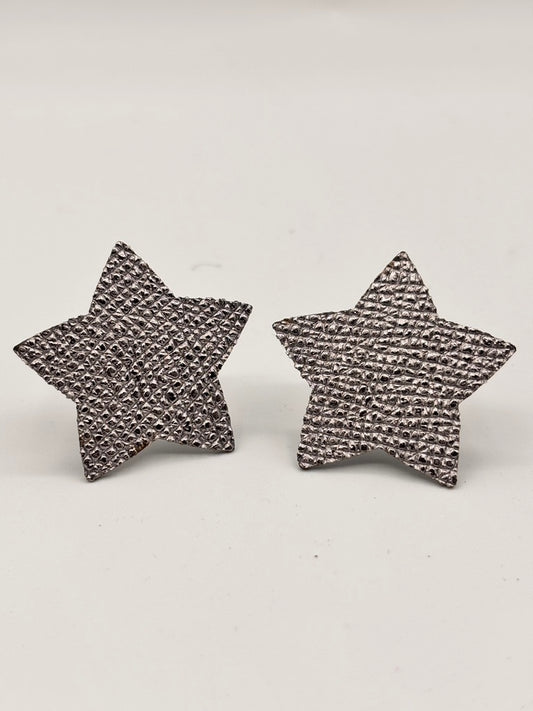 Orecchini STELLA - Grigio Piombo Martellato