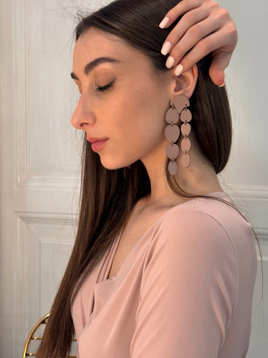 Orecchini ELLISSE - Moka Mousse