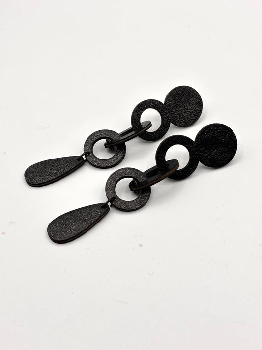Orecchini INCASTRI - Nero Cangiante
