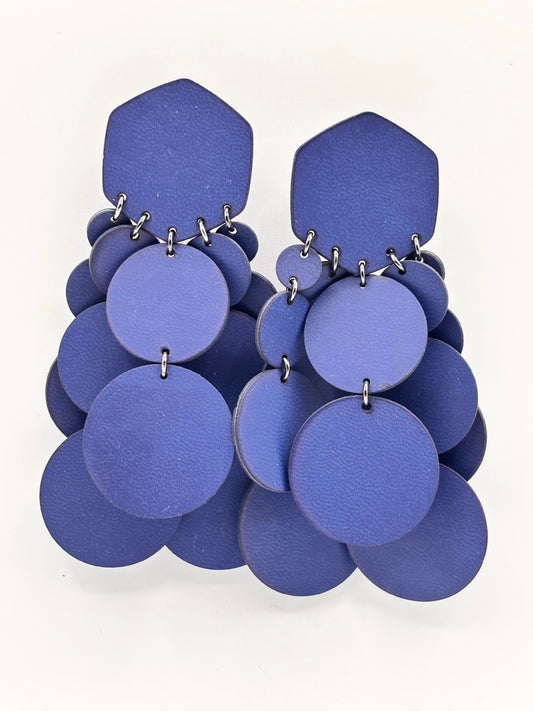 Orecchini BOLLE - Blu Mat