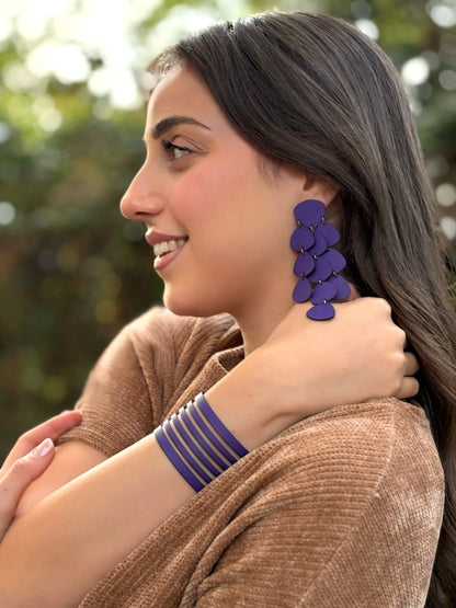 BUBBLES EARRINGS - Lilac