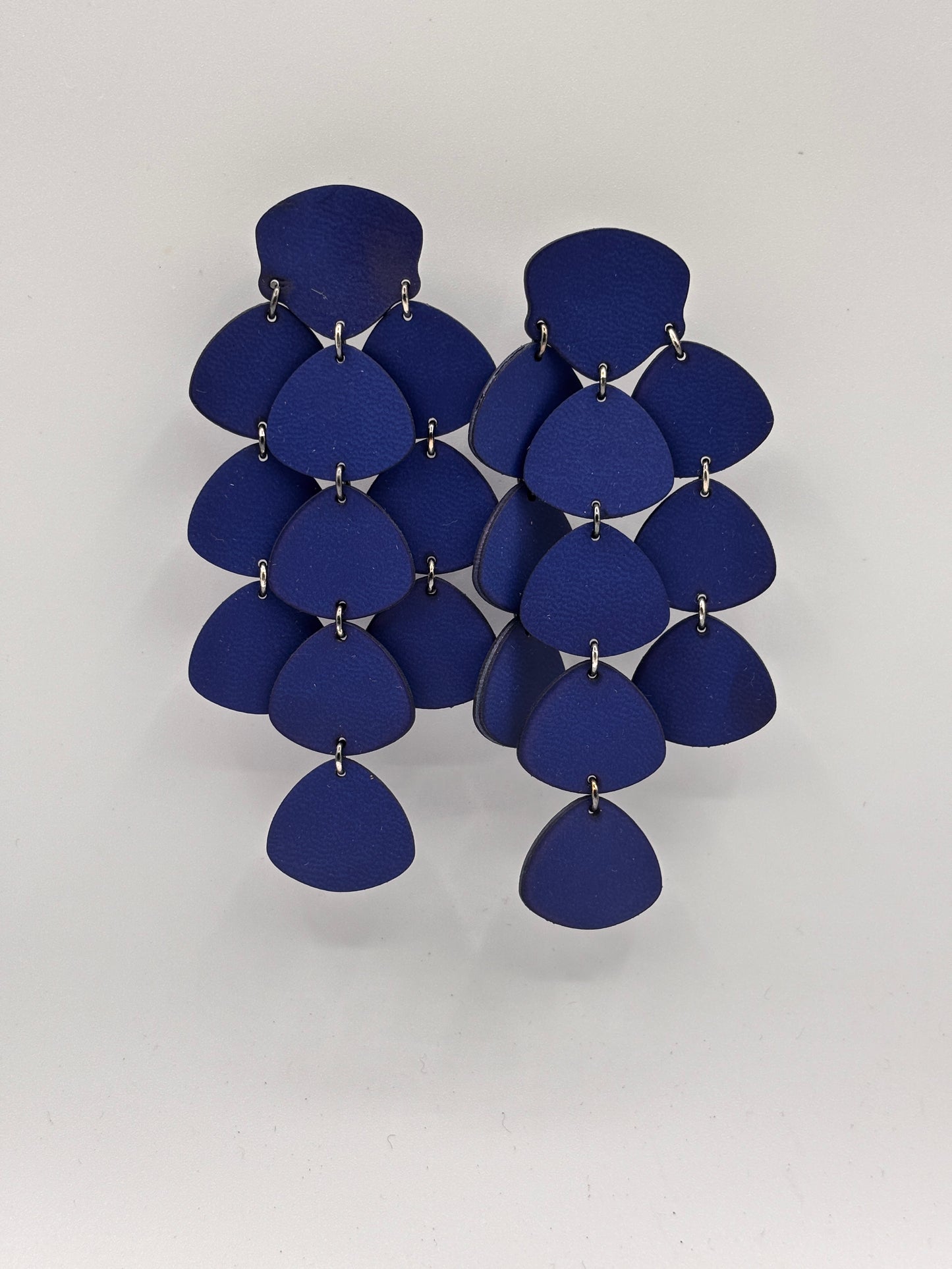 Orecchini PETALI - Blu Mat