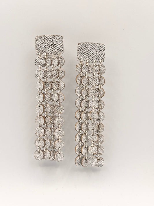 Orecchini SCINTILLE - Argento Martellato