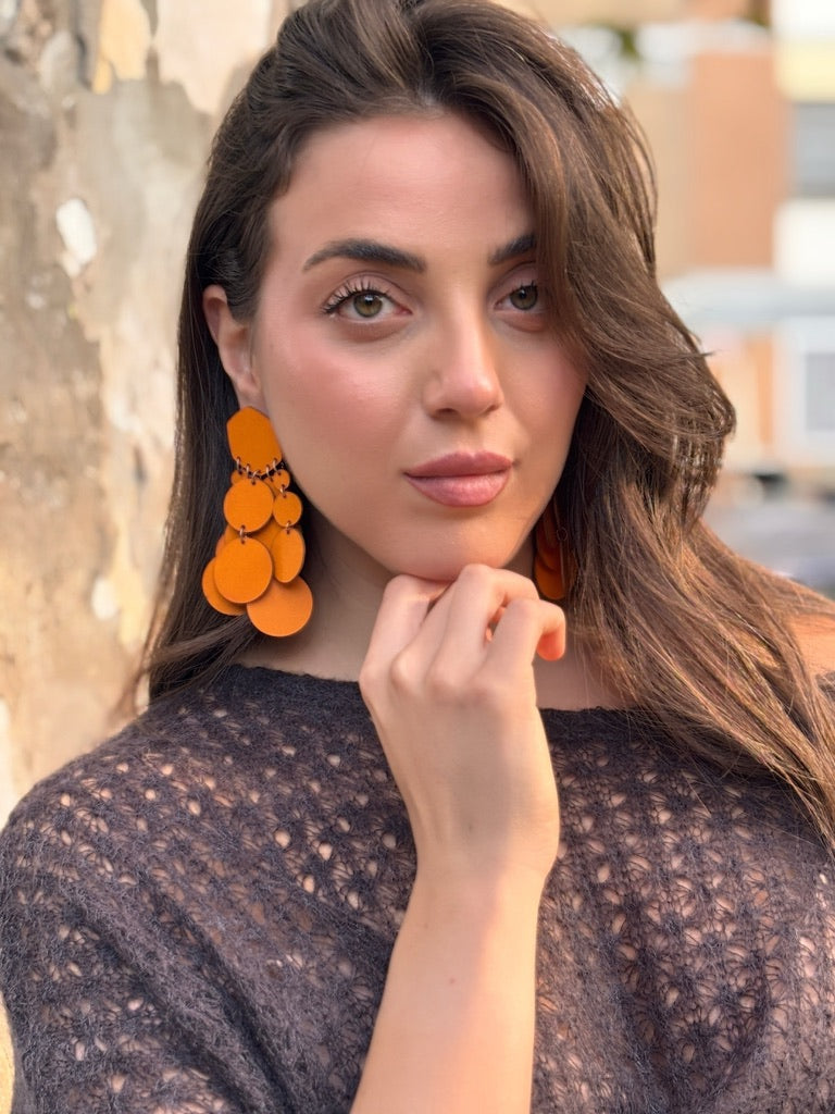 Orecchini BOLLE - Arancio