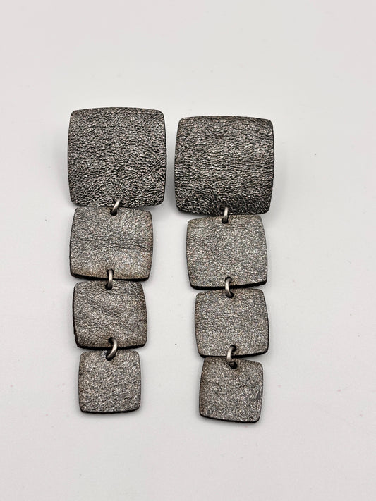 Orecchini DEGRADE' - Grigio Antracite Cangiante