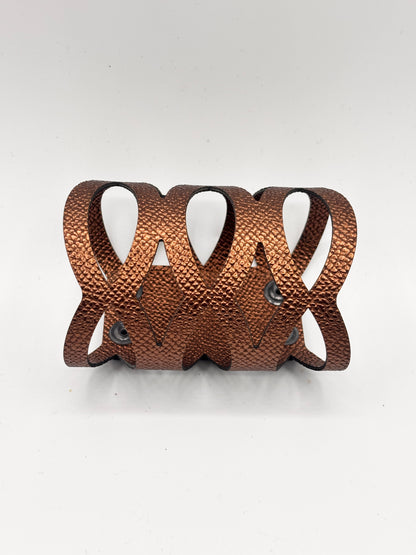 Bracciale RIFLESSI - Marrone Martellato