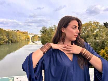 Bracciale NASTRI - Marrone MARTELLATO