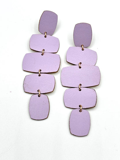 RECTANGULAR EARRINGS - Lilac