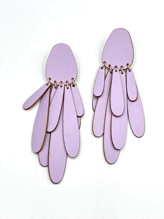 TUFT EARRINGS - Lilac