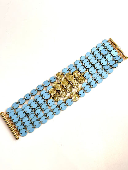 Bollicine Bracelet - Light blue powder