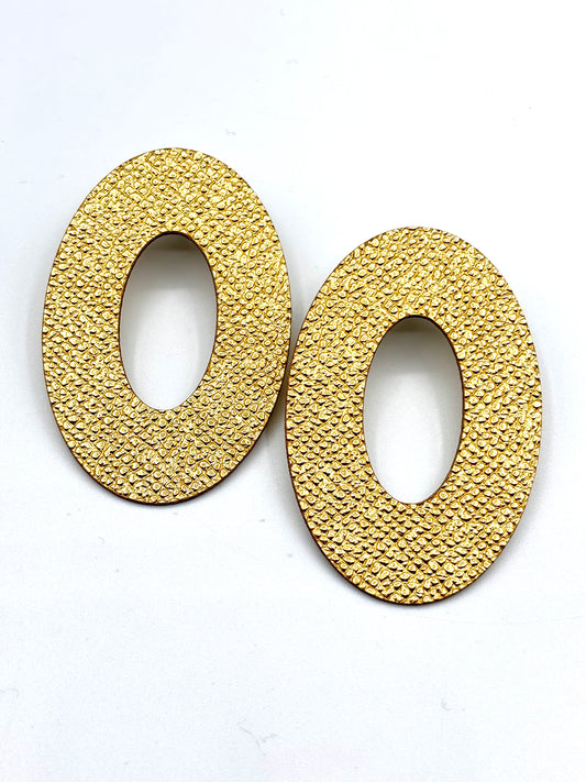 OVAL EARRINGS - Gold