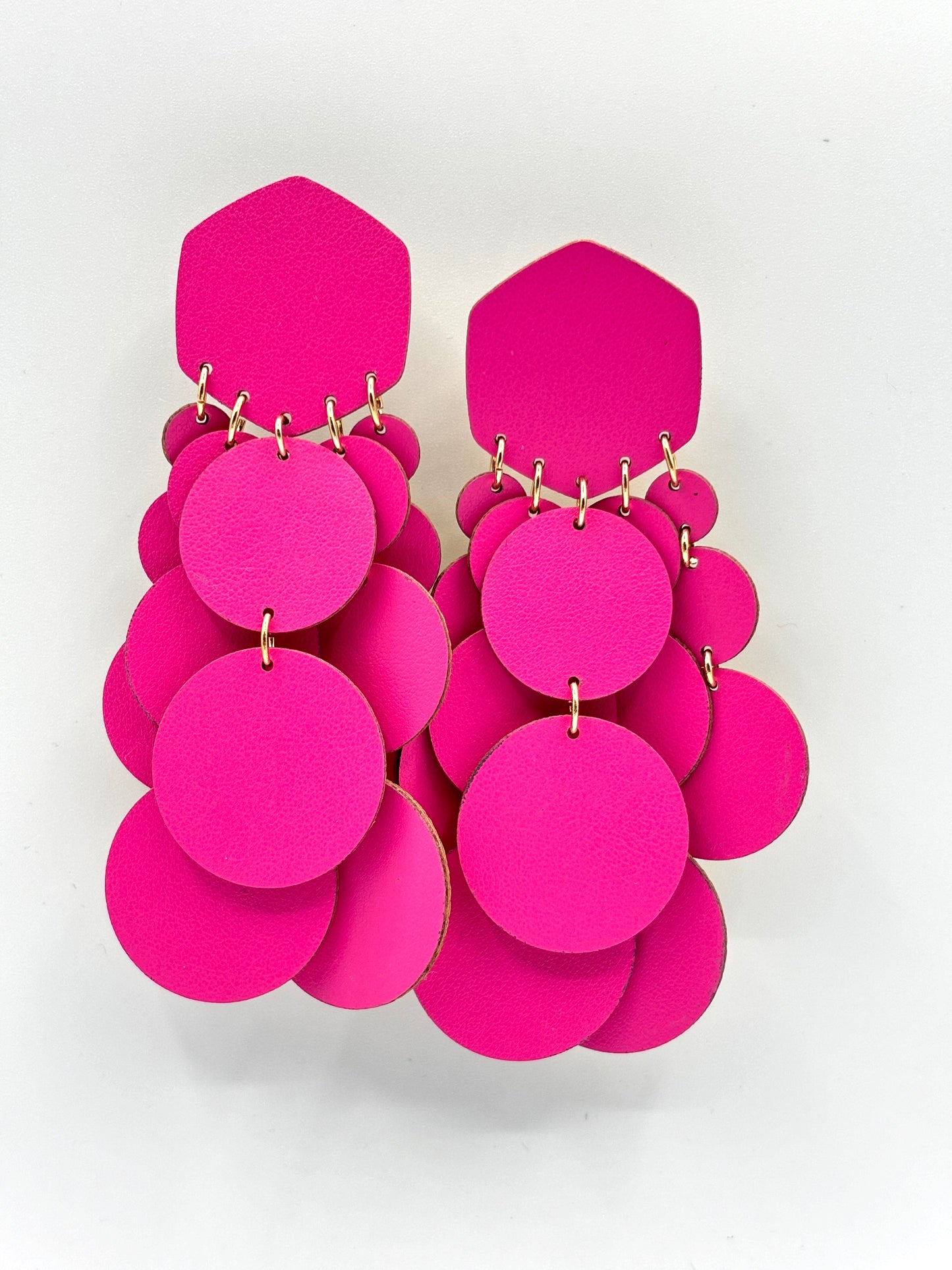 BUBBLE EARRINGS - Fuchsia