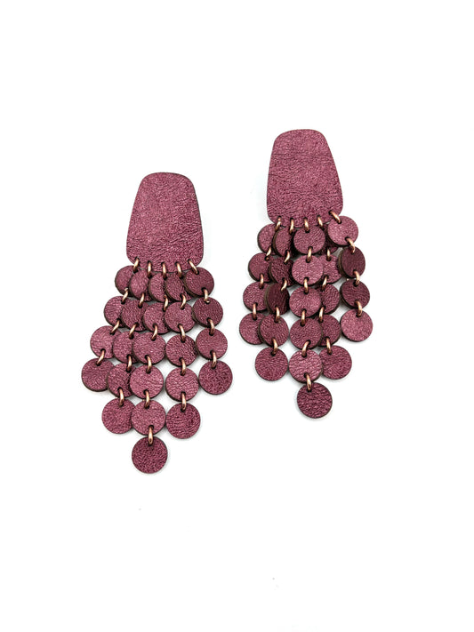 BUBBLES EARRINGS - Wine