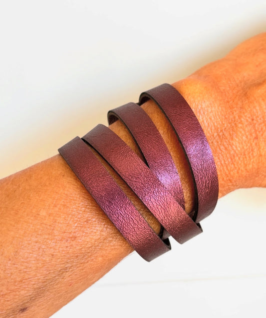 Bracciale INFINITO - Burgundy Cangiante
