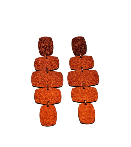 RECTANGULAR EARRINGS - Copper