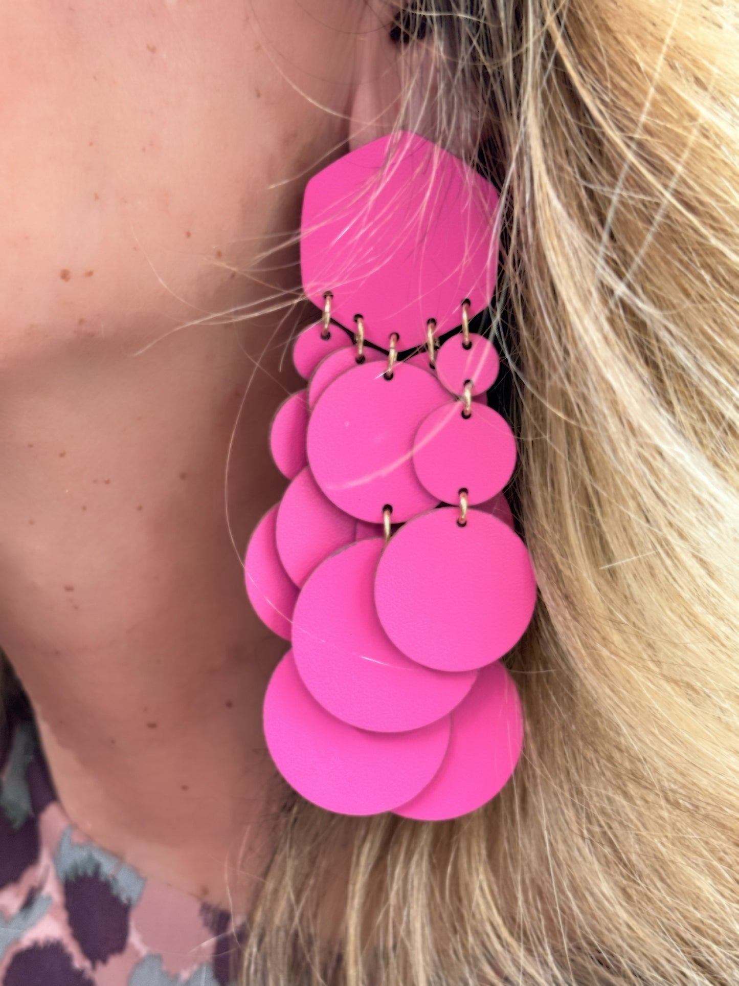 Orecchini BOLLE - Fucsia