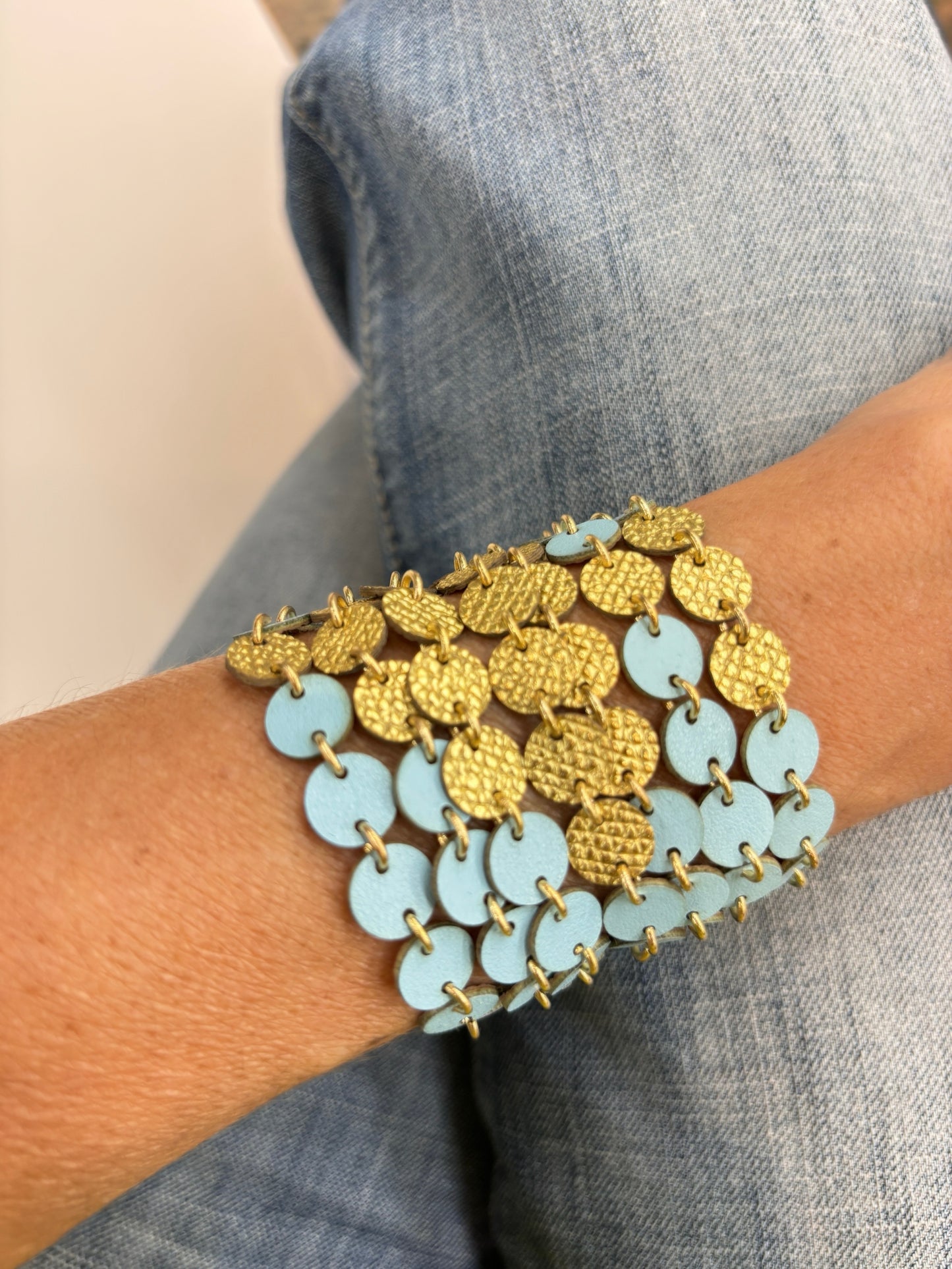 Bollicine Bracelet - Light blue powder