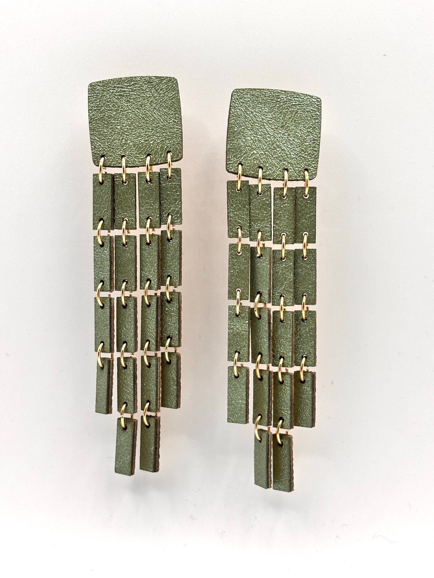 Orecchini FRAMMENTI - Verde Salvia Cangiante