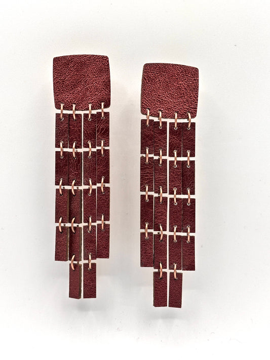 Orecchini FRAMMENTI - Burgundy Cangiante