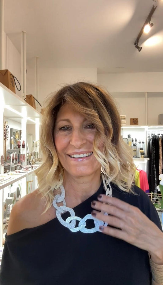 Collana CATENE - Argento Martellato