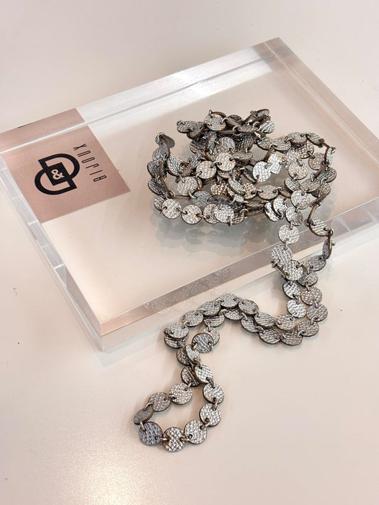 Collana BOLLICINE - Argento Martellato